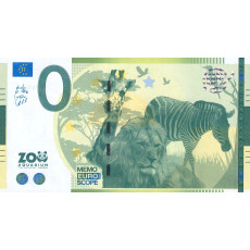 0 Euro biljet Zoo Aquarium Madrid